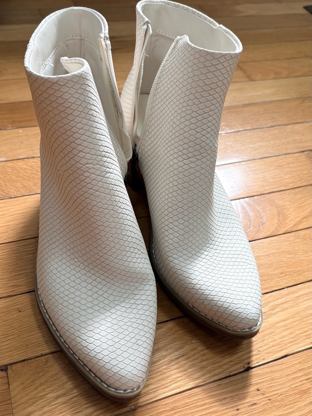 Target white booties - like new! - Picture 3 of 3